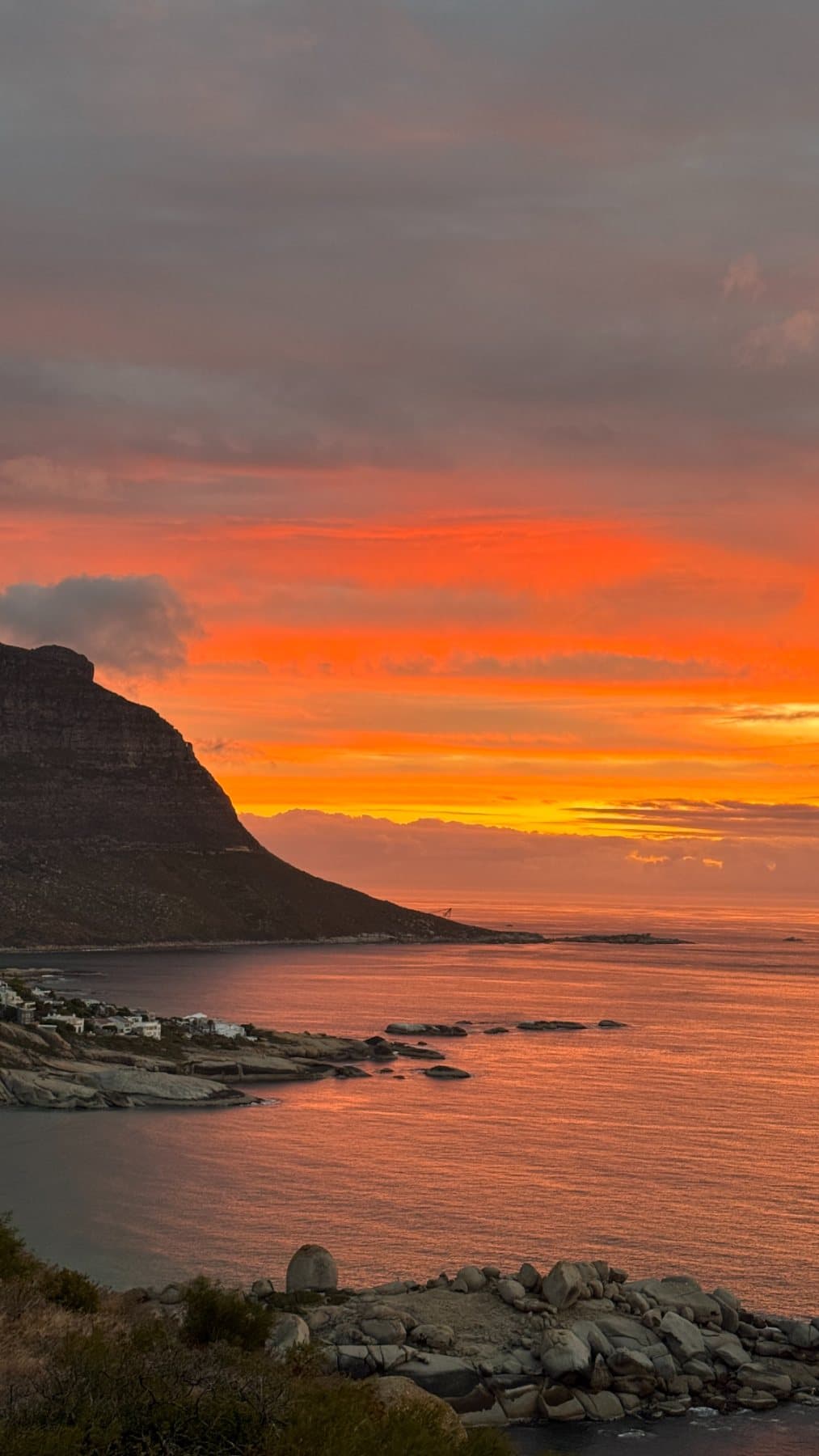 Sunset over Cape Town
