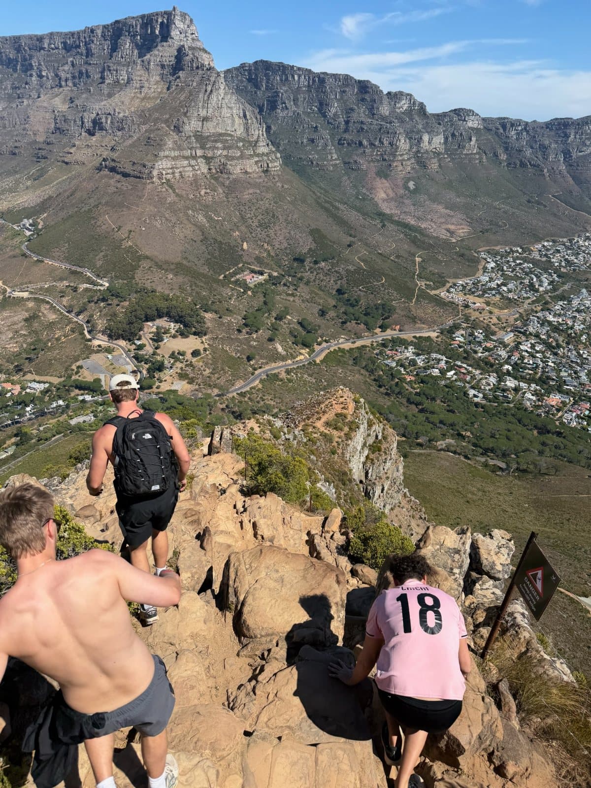 Walking down Lion’s Head